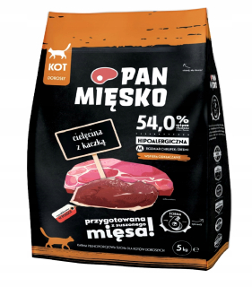 Pan Mięsko suché teľacie krmivo 5 kg